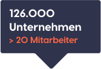 126.000 Unternehmen 20 Mitarbeiter